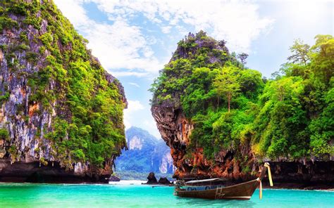 Paysage Thaïlande Fond Décran Nature Sea Wallpaper Bora Tropical