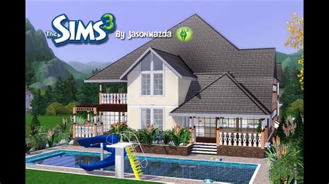 This tropical house idea for the sims looks absolutely relaxing and seems like the best place to just kick back and have a martini with some friends. The Sims 3 House Designs - Prestigious Elegance - YouTube