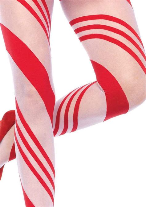 Sheer Candy Striped Tights Womens Sexy Hosiery Leg Avenue