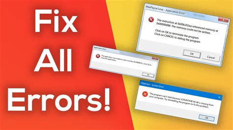 How To Fix Dll Missing Problem Fix Error Xc B Windows Errors Youtube