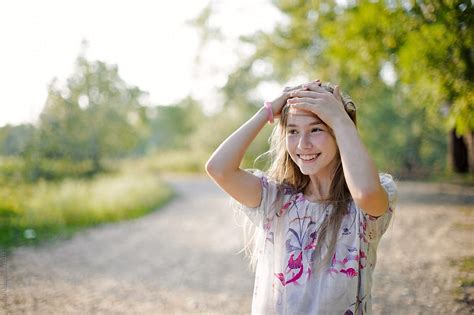 Portrait Of Teen Girl By Sveta Sh Young Girl Smiling