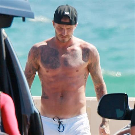 David Beckham Shirtless Pictures Popsugar Celebrity