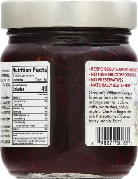 Oregon Growers And Shippers Red Raspberry Fruit Spread 12 Oz Shipt
