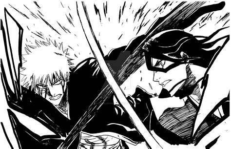 Bleach Ichigo Versus Byakuya By Noctuslucius15 On Deviantart