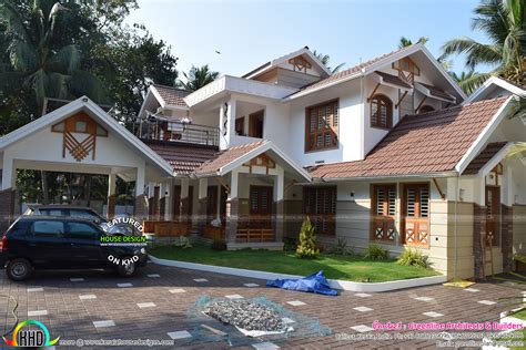 Work Finished 5 Bedroom House At Calicut Kerala Home Design And Floor