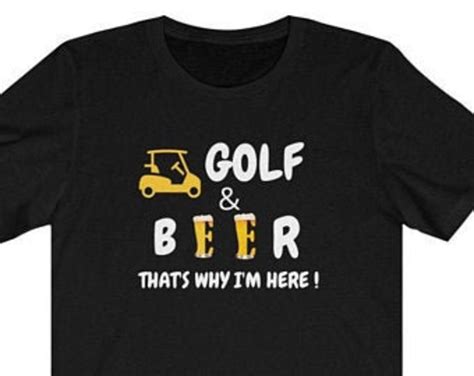 Golf And Beer Tshirt Funny Golfing T Shirts Drinking Alcohol Etsy
