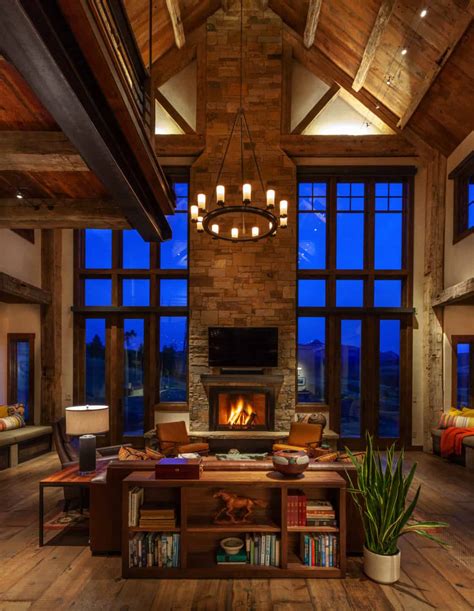 Outstanding Rustic Living Room Ideas That Have Cozy Fireplaces