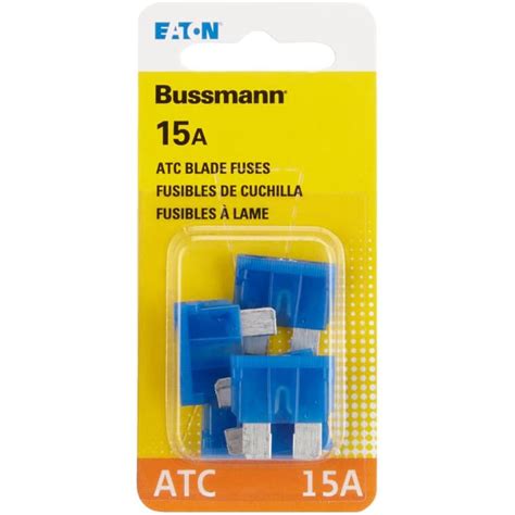 Bussmann 5 Pack 15 Amp Automotive Blade Fuses Home Hardware