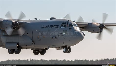 92 3284 Usa Air Force Lockheed C 130h Hercules At Powidz Photo Id