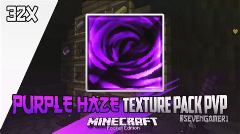 Purple Haze 32x Texture Pack Pvp Minecraft Pe 12 Youtube