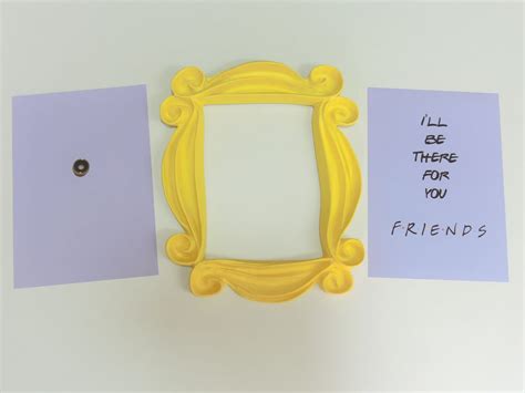 Friends Tv Show Frame Friends Peephole Frame Friends Yellow Etsy