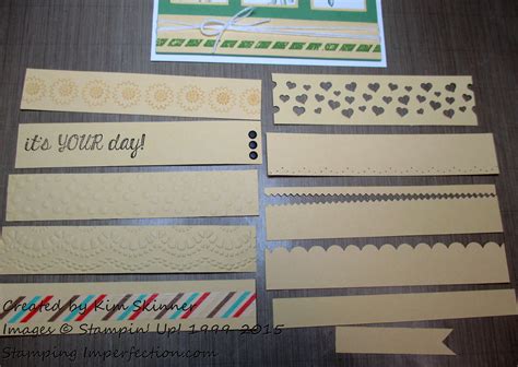 Quick Ideas For Those Paper Strips Youve Been Saving Stamping Imperfection