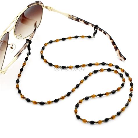 fashion glasses accessories crystal beads chains sport sunglasses neck lanyards eyeglass cord