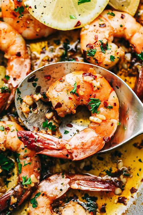 In a large pot of boiling salted water add the potatoes and boil for 15 minutes, or until tender. Brown Butter Spicy Garlic Shrimp | The Recipe Critic