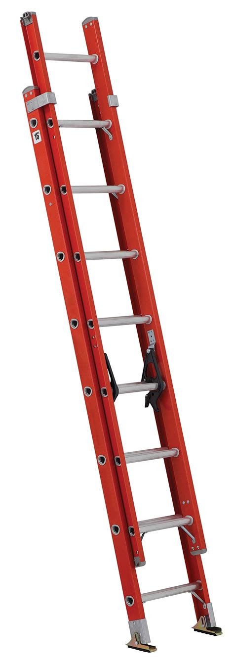 Louisville Ladder Fe3216 Fiberglass Extension Ladder 300 Pound Capacity