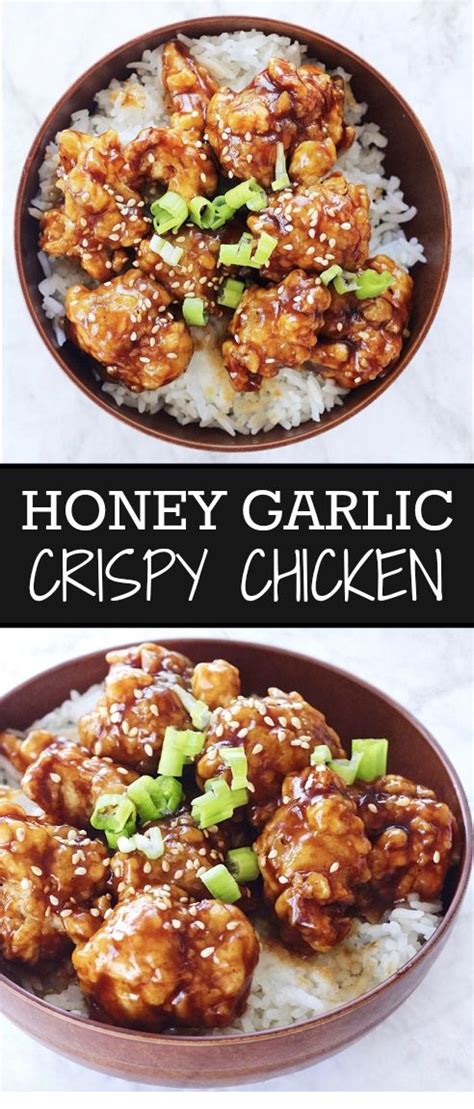 Chinese Honey Garlic Crispy Chicken Food Recipes Need Taste