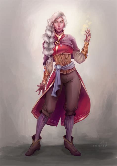 artstation bard airi kervinen rpg character character creation character portraits fantasy