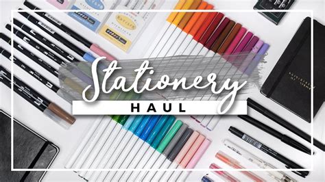 Stationery Haul W Demos Bullet Journal Supplies Youtube