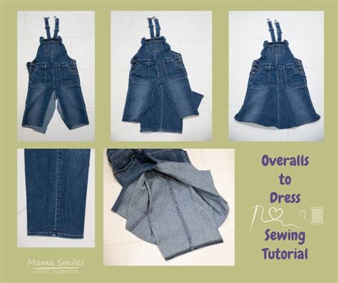 Easy Overalls To Dress Sewing Tutorial With Photos