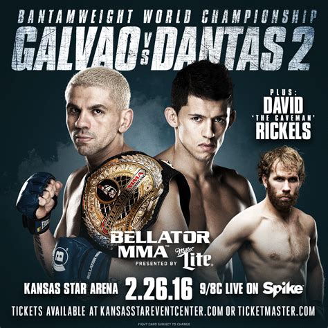 Get tickets to upcoming bellator mma events, and look back for results of previous events. Bellator MMA Returns to the Kansas Star Arena With a World ...