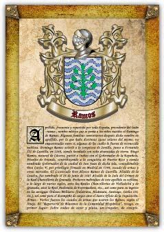 Apellido Ramos Lámina descargable en formato pdf con impresiones