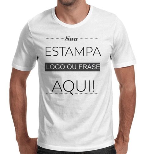 Camiseta Personalizada Com Sua Arte Frase Foto Idéia Elo7