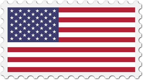 Estampilla Bandera Usa Png Transparente Stickpng Erofound