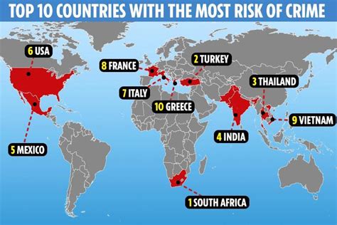 World S Most Dangerous Countries For Tourists BangkokJack Com