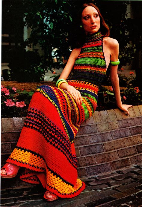 Super Seventies — Knit Dress Fashion 1970s