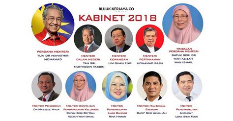 Senarai nama menteri dan timbalan menteri 2018 ph. Senarai 13 Kementerian Baru Yang Diwujudkan di Malaysia