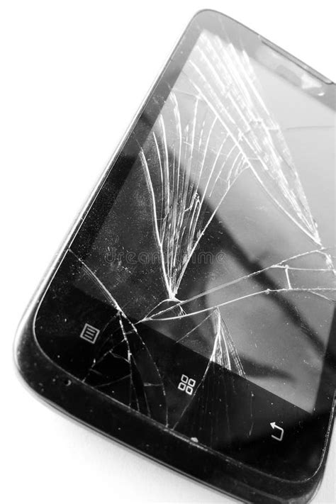 Broken Phone Screen Stock Photo Image Of Electronic 67650482