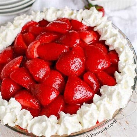 Easy Strawberry Cheesecake Pie No Bake Spend With Pennies