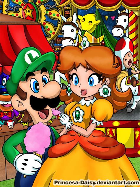 Luigi And Daisy Night Festival Super Mario All Stars Super Mario Art Super Mario World