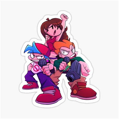 Friday Night Funkin All Character Stickers Sticker By Jwaneca In 2021