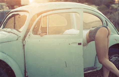 Wallpaper Model Ass Jeans Women With Cars Volkswagen Bent Over Vintage Car Classic