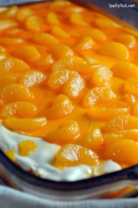 Mandarin Orange Pretzel Salad Dessert Belly Full