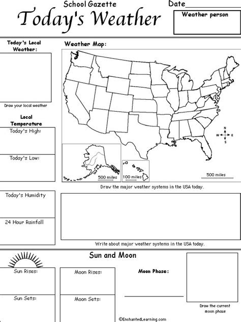 Forecasting Weather Map Worksheet 4