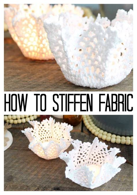 How To Stiffen Fabric And Make Doily Candle Holders Paper Doily Crafts