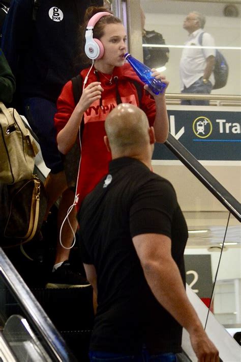 Millie Bobby Brown Leaving Brisbane Airport To Sydney 11142017