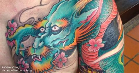 They are girly, have flowers and hanging gems, and look amazing. Dragon tattoo on the left chest, shoulder and upper