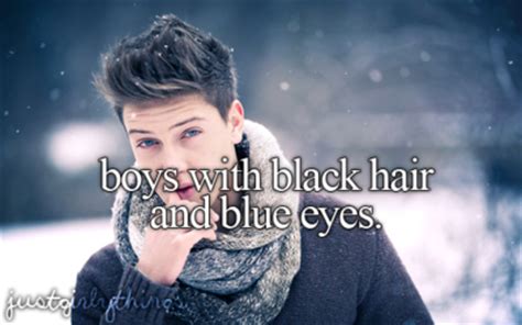 Black hair is the darkest and most common of all human hair colors globally, due to larger populations with this dominant trait. black hair, blue eyes, boys - image #775805 on Favim.com