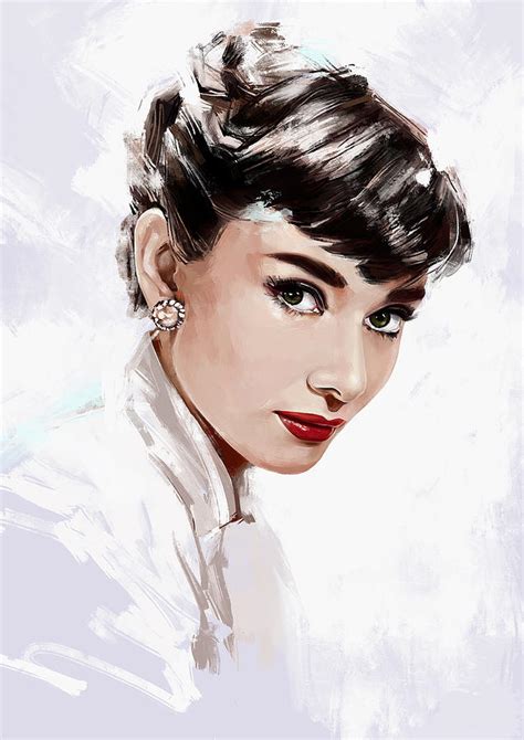 Audrey Hepburn Digital Art By Dmitry Belov