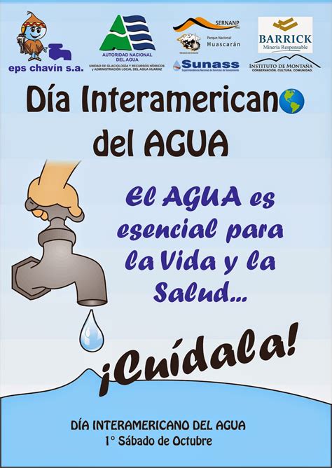 Dia Interamericano Del Agua Recordemos Que El Agua Es De Todos