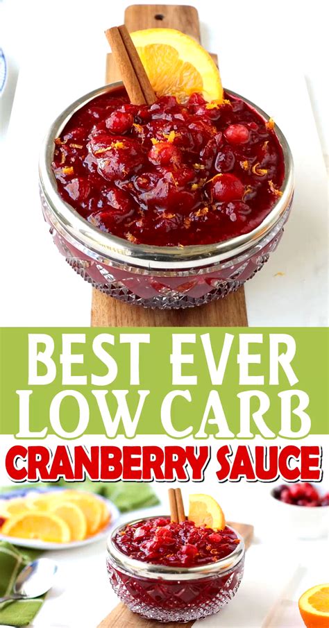 Here are 25+ ways to eat low carb these cakes, cookies , ice creams, and brownies are made with sugar substitutes and all the creamy good stuff you know and love, like cream cheese. Best Ever Low Carb Sugar-Free Cranberry Sauce (Keto, Paleo ...