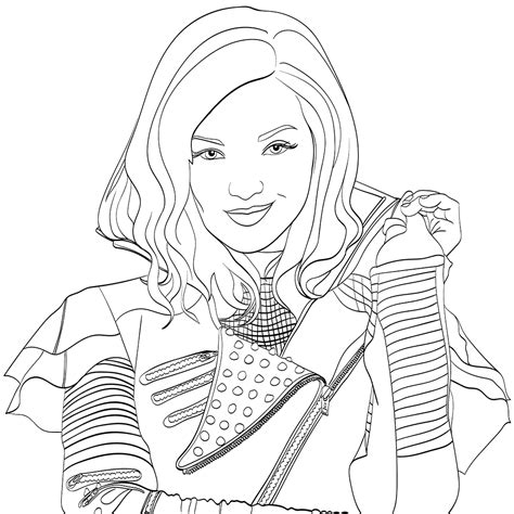 Discover these free fun coloring pages for children inspired by descendants ! Evie Descendants Drawing at GetDrawings | Free download