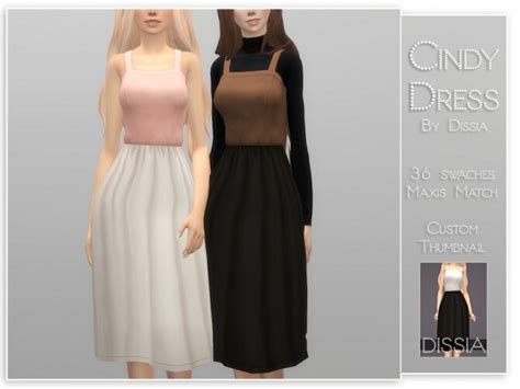 Cindy Dress By Dissia At Tsr Sims 4 Updates