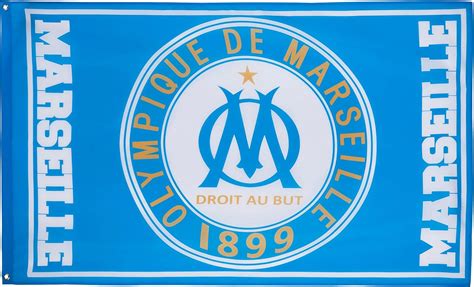 Olympique De Marseille Drapeau Om Collection Officielle Football