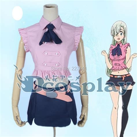 The Seven Deadly Sins Elizabeth Liones Cosplay Costumes Free Shipping