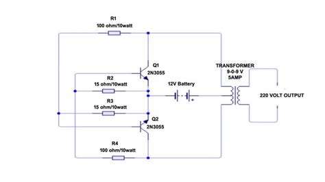 Simple Inverter Circuit Diagram Electronics And Technical Hub