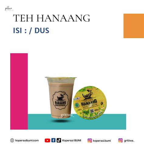 Jual Minuman Teh Tarik Hanaang Isi 10 Cup Shopee Indonesia
